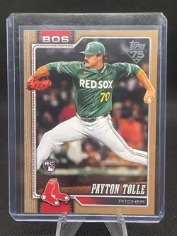 2026 Topps Series One - Payton Tolle RC Gold Parallel /2026 - Boston Red Sox - Image 1