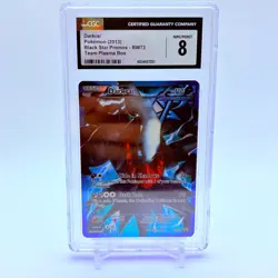 CGC 8 MINT Darkrai 2013 Black Star Promos BW73 Pokemon Card - Image 1