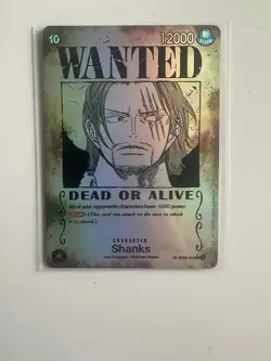 Shanks Wanted Poster OP09-004 Alt Art SP - One Piece TCG - English - Image 1