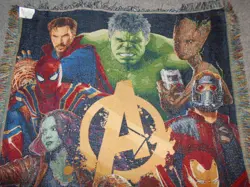 DISNEY MARVEL AVENGERS INFINITY WAR CHARACTER COLLAGE 58X44 THROW BLANKET - Image 3