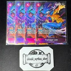 FULL PLAYSET x4 - Trafalgar Law OP08-106 SR Parallel Alt Art One Piece ENG NM - Image 1