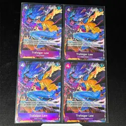FULL PLAYSET x4 - Trafalgar Law OP08-106 SR Parallel Alt Art One Piece ENG NM - Image 2