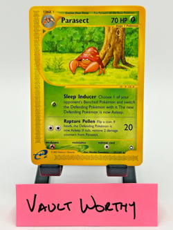 🍃 2003 Pokemon Aquapolis #27 Parasect Rare E-Reader WOTC Card 🍃 - Image 1