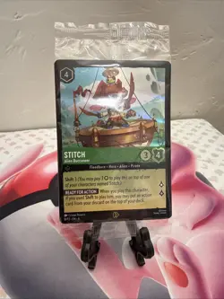 Disney Lorcana TCG Stitch Alien Buccaneer Foil Promo Card 8/P2 NM - Image 2
