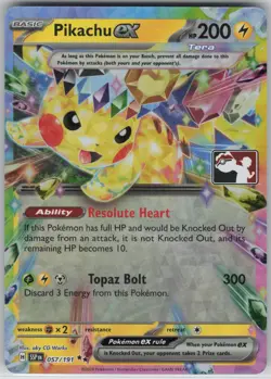 Pikachu ex - Double Rare Prize Pack Series Cards 057/191 NM - Image 1
