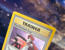 The Rocket's Trap - 19/132 Holo Rare Unlimited Edition DMG, English Pokemon Card - Image 2