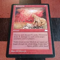 Mtg Firestorm MP/LP Weatherlight Reserved List Magic the Gathering Card Rare - Image 2