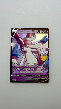 Dark Sylveon V - Pokemon TCG Celebrations Black Star Promo Pokemon Card SWSH134 - Image 1