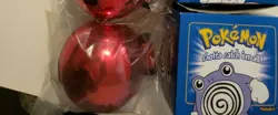 POLIWHIRL 23k gold 1999 burger king pokemon card in pokeball. - Image 1