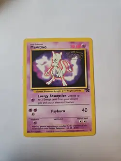 Mewtwo Pokemon Promo The First Movie Card #3 Kids WB Stamp Rare - Image 1