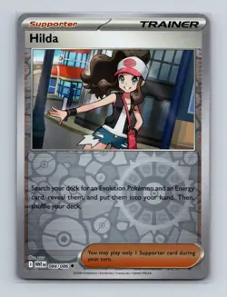Hilda 084 2025 Pokemon S&V White Flare Reverse Holo Card NM+ (a) - Image 1