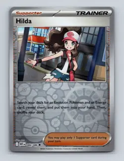 Hilda 084 2025 Pokemon S&V White Flare Reverse Holo Card NM+ (b) - Image 1
