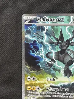 Zekrom EX 166/086 Black Bolt Special Illustration Rare Holo Card NM Condition - Image 2