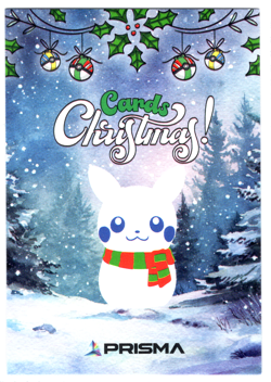PIKACHU & RAICHU , ALOLAN RAICHU - Star Holo - Prisma Christmas Cards - Pokemon - Image 2