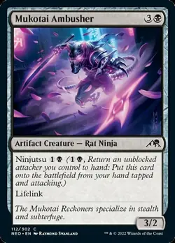 MUKOTAI AMBUSHER X4 N/M KAMIGAWA NEON DYNASTY MAGIC THE GATHERING - Image 1