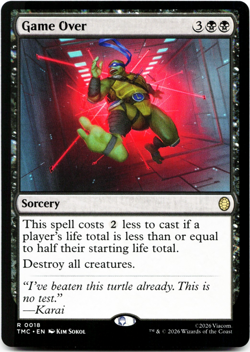 Game Over [Commander: Teenage Mutant Ninja Turtles] MTG TMC 0018 NM 💀 - Image 1