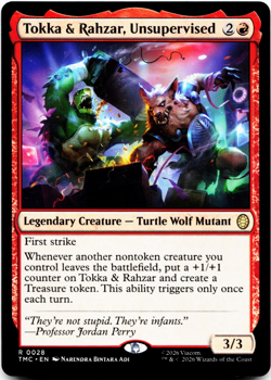 Tokka & Rahzar, Unsupervised [Commander: Teenage Mutant Ninja Turtles] MTG NM 🔥 - Image 1