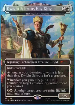 Dwight Schrute Hay King Heliod Sun-Crowned (Secret Lair Promo) FOIL NM 513529 - Image 1