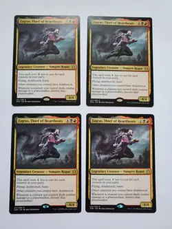 4x Zagras, Thief of Heartbeats - Zendikar Rising - Near Mint - MTG - Vampire - Image 1