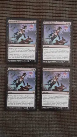 Magic: the Gathering / MtG Blood Tribute x4 Zendikar - Image 1