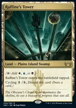 Magic the Gathering MTG Raffine's Tower (254) Streets of New Capenna NM - Image 1