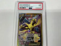 2016 POKEMON XY FATES COLLIDE SECRET #125 FULL ART/ALAKAZAM EX PSA 9 - Image 3