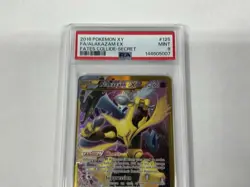 2016 POKEMON XY FATES COLLIDE SECRET #125 FULL ART/ALAKAZAM EX PSA 9 - Image 4