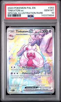 PSA 10 Tinkaton EX 262/193 Pokemon Paldea Evolved Special Illustration Rare SIR - Image 1