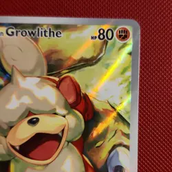 Pokemon Hisuian Growlithe 181/167 Sv06 Illustration Rare Holo Basic GIDORA 2024 - Image 4