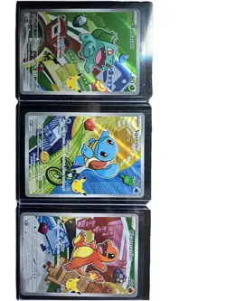 Pokemon TCG First Partner Illustration Collection Series 1 GEN 1 Starters Set - Image 2