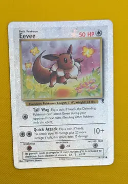 2002 Eevee 74/110 Reverse Holo Pokemon Card - Image 2