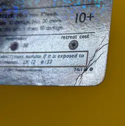 2002 Eevee 74/110 Reverse Holo Pokemon Card - Image 3