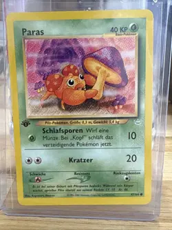Pokemon TCG - Paras 47/64 1st Edition - WOTC Neo Revelation - NM GERMAN - Image 1