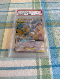 2019 Pokemon Sun & Moon Hidden Fates Articuno Zapdos Moltres GX #66 PSA 10 - Image 1