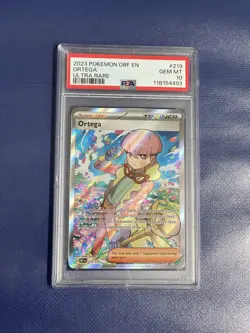 2023 Pokemon OBF EN Obsidian Flames #219 Ortega Ultra Rare PSA 10 - Image 1