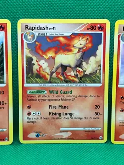 Pokemon Tcg Ponyta 72/99 & Rapidash 28/99 & 47/99 Arceus Non Holo - Image 3