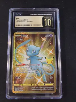 Pokemon Celebrations Mew 025/025 Ultra Rare CGC 10 Pristine - Image 1