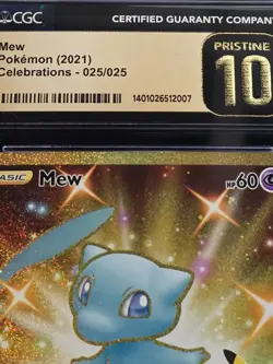 Pokemon Celebrations Mew 025/025 Ultra Rare CGC 10 Pristine - Image 2