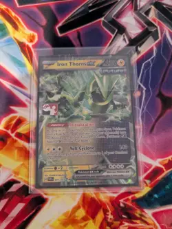Iron Thorns Ex Pokemon Prize Pack Series, Pokemon Card NM/LP Play Stamp - Image 1