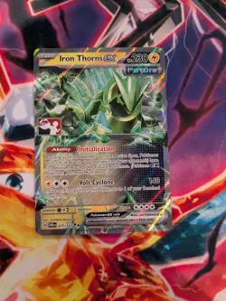 Iron Thorns Ex Pokemon Prize Pack Series, Pokemon Card NM/LP Play Stamp - Image 2