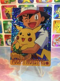 Pokemon Pikachu Vintage Pocket Monsters Vending HOLO Prism Sticker 1998 Nintendo - Image 3