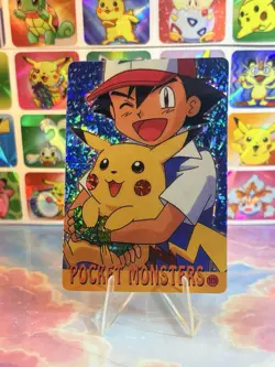 Pokemon Pikachu Vintage Pocket Monsters Vending HOLO Prism Sticker 1998 Nintendo - Image 4