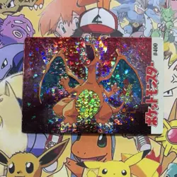 Pokemon Charizard Vintage Pocket Monsters Vending HOLO Prism Sticker 98 Nintendo - Image 1