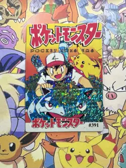 Pokemon Charizard Vintage Pocket Monsters Vending HOLO Prism Sticker 98 Nintendo - Image 3