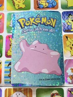 Pokemon Ditto Vintage Pocket Monsters Vending HOLO Prism Sticker 2000 Nintendo - Image 3