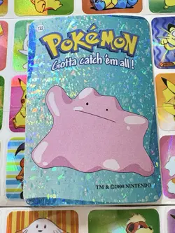 Pokemon Ditto Vintage Pocket Monsters Vending HOLO Prism Sticker 2000 Nintendo - Image 4