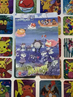 Pokemon Charizard Vintage Pocket Monsters Vending HOLO Prism Sticker 99 Nintendo - Image 4