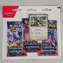 Pokemon Scarlett & Violett Temporal Forces 3 pack Cyclizar Sealed NEW Ships FAST - Image 1