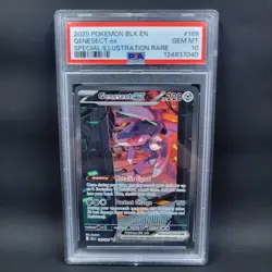 Pokemon TCG PSA 10 Genesect Ex 169/086 SIR Black Bolt Holo - Image 1