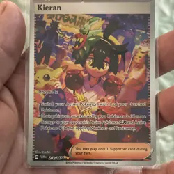 Pokemon TCG Kieran 218/167 Sv06 Special Illustration Rare Holo Trainer - Image 1